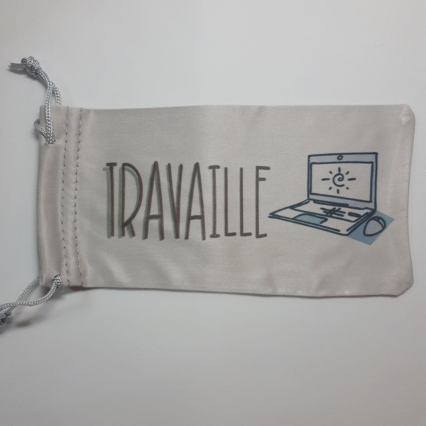 Brillenzakje "Travaille" voor je werkbril