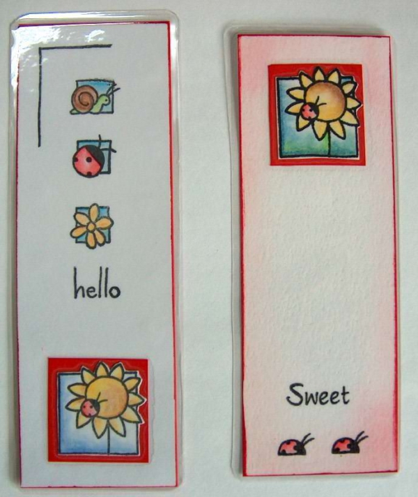 Boekenlegger vrolijk rood